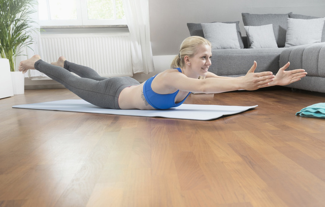 Упражнение для спины лодочка