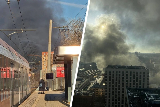 В Бутырском районе Москвы произошел пожар | Источник: Москва с огоньком, Добролюбова 8к3 /жк Руставели 14 стр.2.3 / T.me