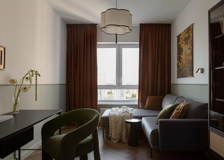 Франция, природа и немного ретро: квартира-инвестиция 55 м² в Екатеринбурге | Источник: Татьяна Ульянова. Стиль: Анастасия Гавриленко, Анастасия Камаева