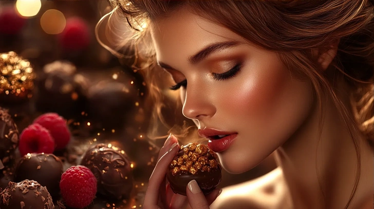 Открытки с Днем шоколада 2025: 20 смешных и вкусных поздравлений для друзей и близких, день шоколада, день шоколада 2025 | Источник: Midjourney