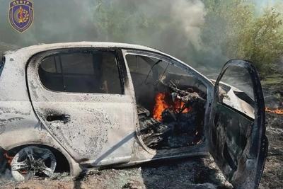 Водитель потеряла автомобиль в ДТП с возгоранием