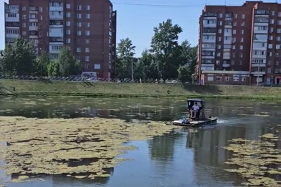 В Челябинске начали чистить пруд «Девичьи слезы»
