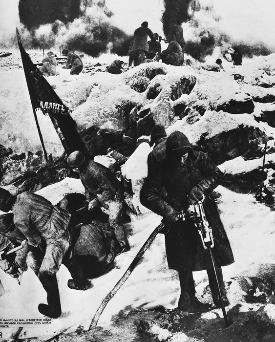 Строительство Беломоро-Балтийского канала | Источник: Фотохроника ТАСС