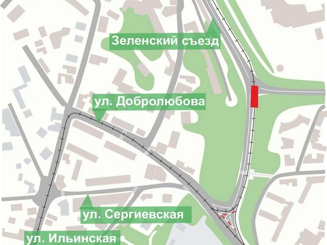 Схема перекрытия Зеленского съезда | Источник: мэрия Нижнего Новгорода