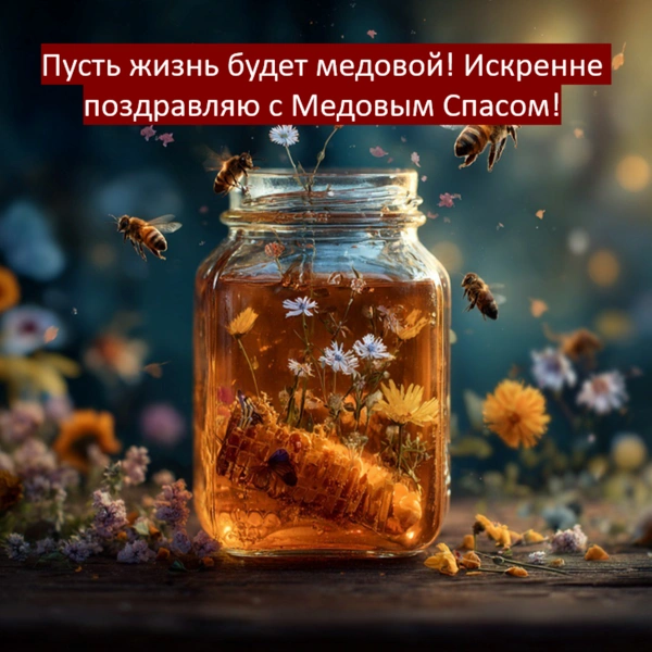 Открытки на Медовый спас 2025 | Источник: theDay/Midjourney