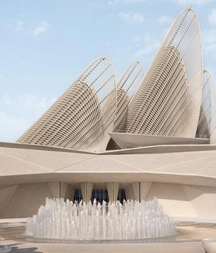 Стальные перья в пустыне: в Абу-Даби открылся Национальный музей шейха Заида по проекту бюро Нормана Фостера