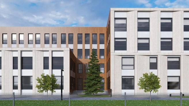 Все помещения, даже коридоры, многофункциональны и легко трансформируются, образуя место для дополнительных занятий | Источник: «Группа Мета»