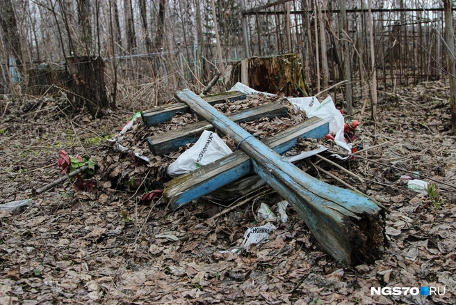 Многие могилы выглядят так, будто за ними не ухаживали десятилетиями | Источник: Варвара Фролова / NGS70.RU