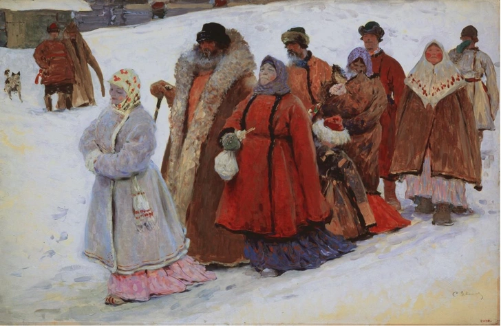 Сергей Иванов. «Семья», 1910. Из собрания ГРМ. | Источник: rusmuseumvrm.ru