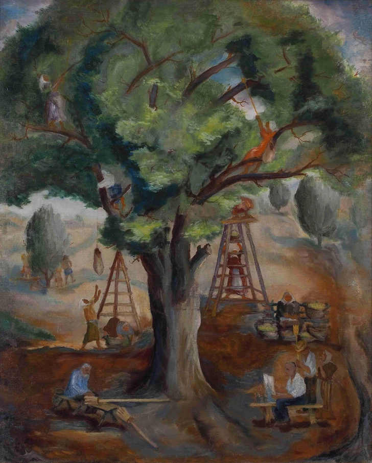 Ефросинья Ермилова-Платова. «Древо жизни». 1933. | Источник: Музей «Новый Иерусалим» 