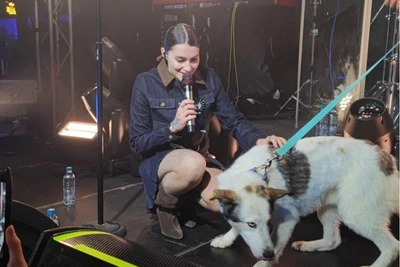 Певица Mona взяла собаку из красноярского отлова