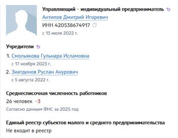 Уставные данные | Источник: Checko.ru