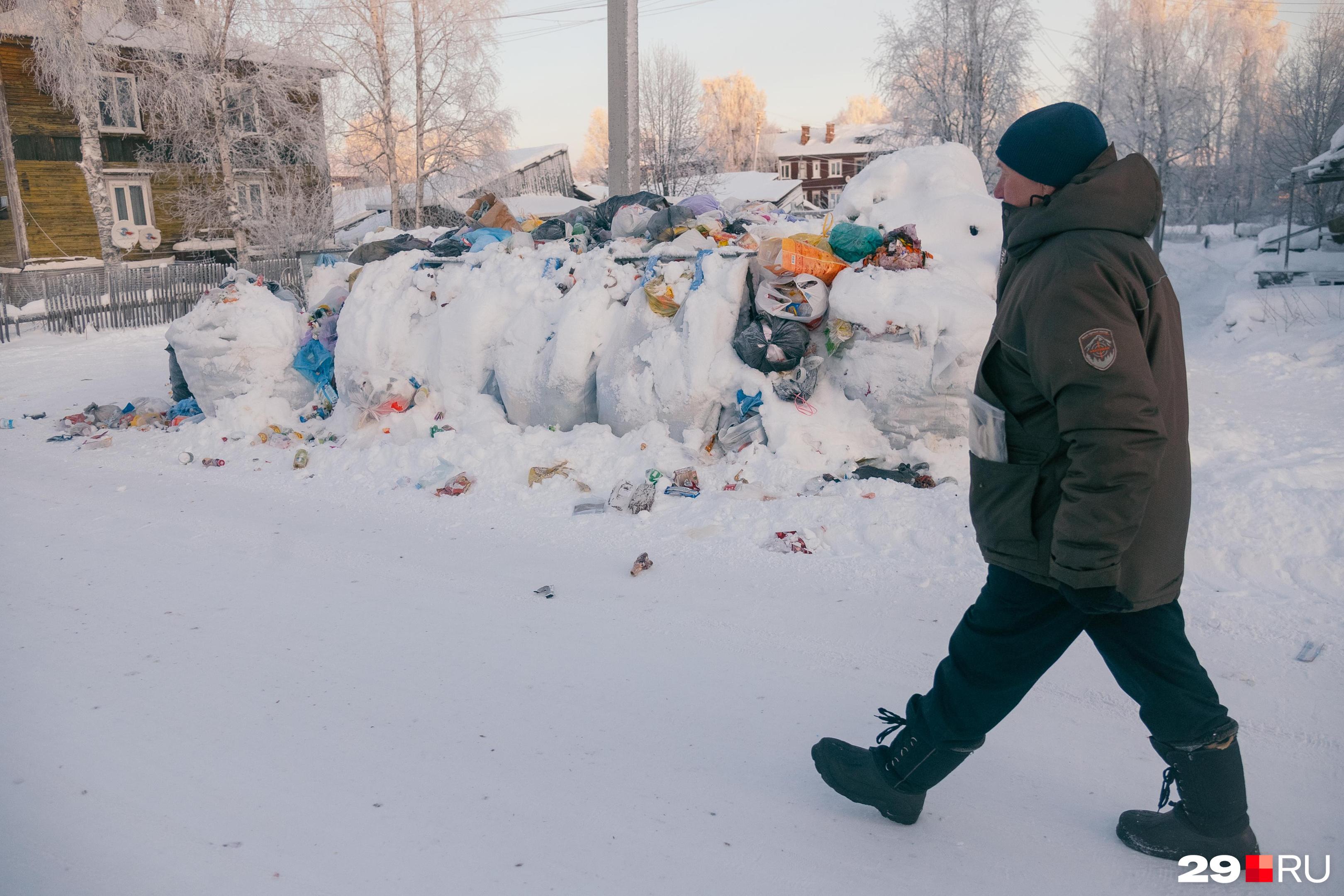 На островах Архангельска два месяца копится мусор. Дмитрий Морев обвинил в проблеме УК и дворников