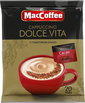 Растворимый кофе MacCoffee «Cappuccino Dolce Vita с какао»