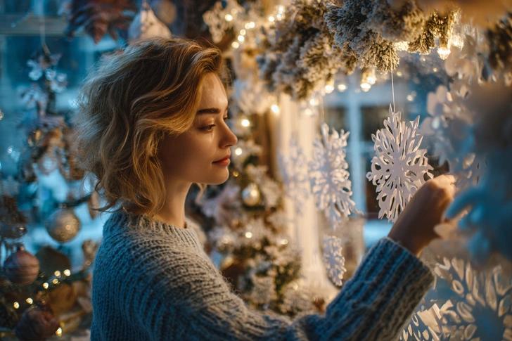 вытынанки снежинки, новогодние вытынанки, вытынанки снежинки шаблоны, вытынанки снежинок для вырезания, вытынанки снежинки на окна, вытынанки новогодние снежинки, снежинки на новый год, снежинки на новый год из бумаги, вытынанки на новый год 2026 | Источник: Midjourney