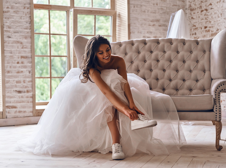 Тренд свадебной моды 2019: кеды и кроссовки | Marie Claire