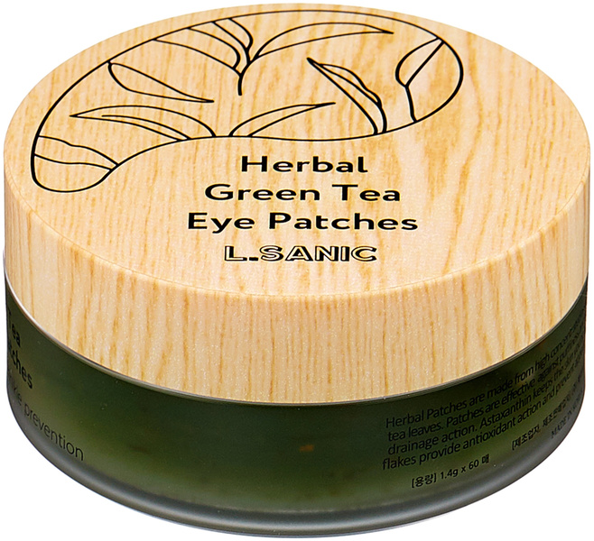 L'Sanic Гидрогелевые патчи для кожи вокруг глаз Herbal Green Tea Hydrogel Eye Patches