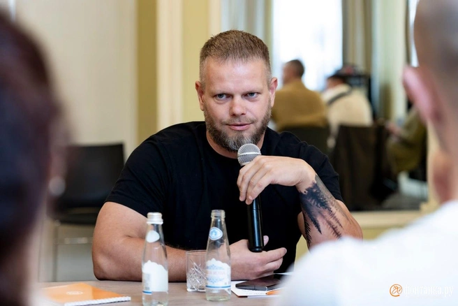 Алексей Садов, владелец столовых и фермы «Жили-Растили». | Источник: Роман Киташов / «Фонтанка.ру»