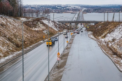 Ночное закрытие Соликамского тракта у Чусовского моста