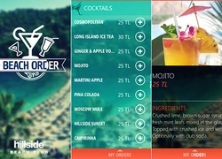 Отель Hillside Beach Club запускает приложение Beach Order App