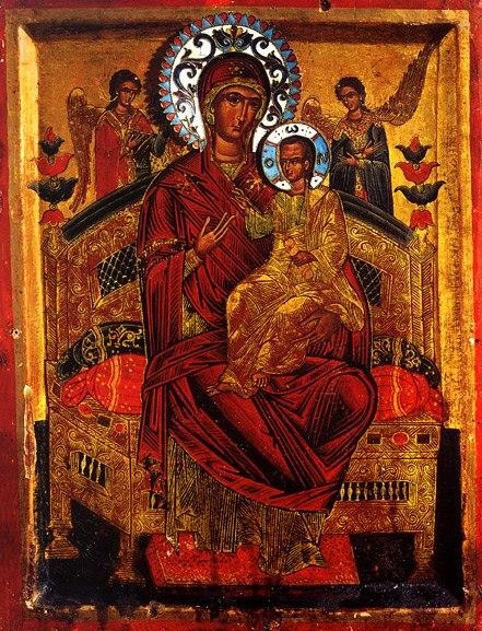 Икона Божией Матери «Всецарица» была написана в XVII веке. Хранится на Святой горе Афон | Источник: музей-икон.рф