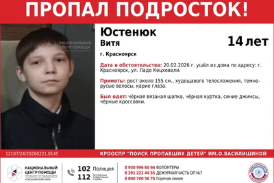 В Красноярске пропал подросток