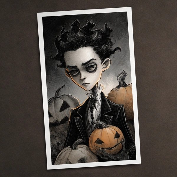 хэллоуин, хэллоуин 2025, тыква на хэллоуин, образ на хэллоуин, хэллоуин в россии, открытки на хэллоуин, картинки на хэллоуин, открытки, хэллоуин 2025 открытки  | Источник: Midjourney