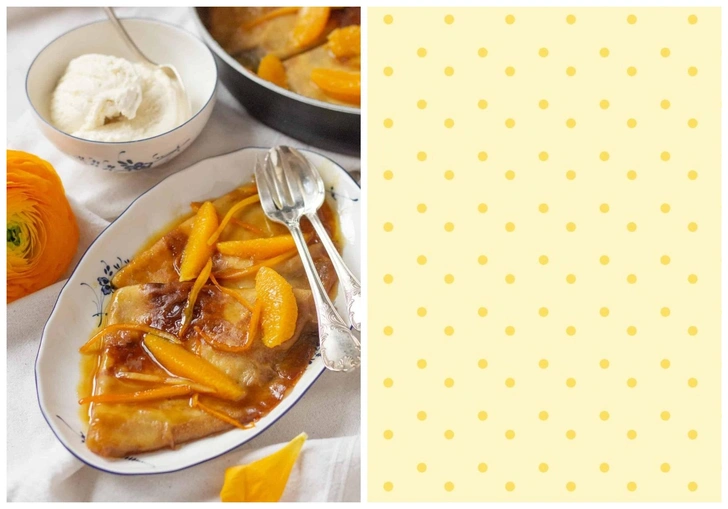 Блинчики Креп Сюзетт: оригинальный рецепт для тех, кому наскучила классика | parents.ru