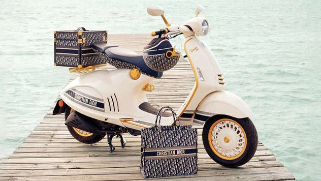 Скутер haute couture: коллаборация Vespa и Dior