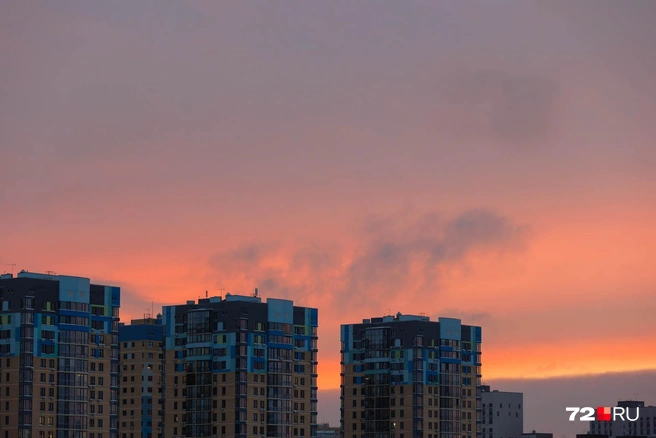 Такими закатами будут любоваться студенты и преподаватели зимой  | Источник: Ирина Шарова / 72.RU 