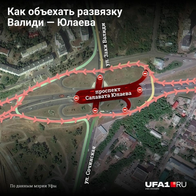 В мэрии рассказали, как можно объехать ремонтируемую развязку | Источник: Виталий Калистратов