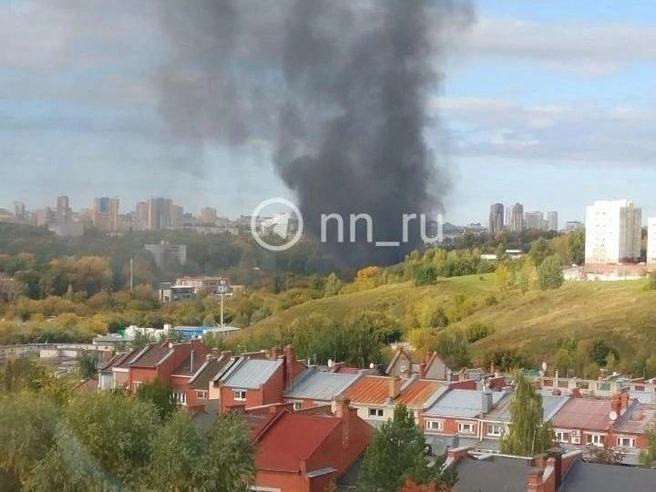 Пожар произошел днем 16 сентября | Источник: читатель NN.RU