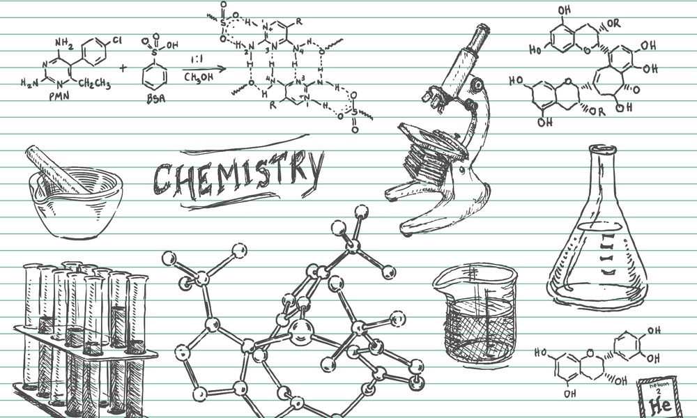 Химия рисунки карандашом