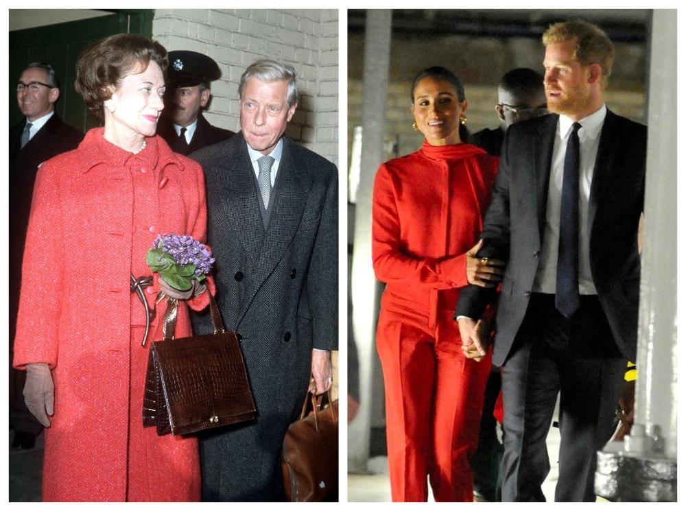 Герцог и герцогиня Виндзорские прибыли на вокзал Виктория в Лондоне, 22 ноября 1963; Сассекские садятся на поезд обратно в Лондон после дня, проведенного в Манчестере, 5 сентября 2022 | marieclaire.ru