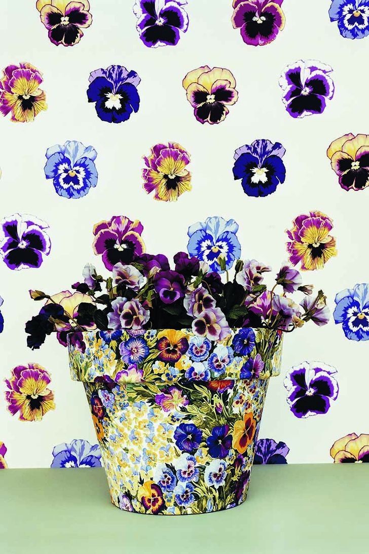 Хлопковая ткань обои с цветочным рисунком ткани с цветочным рисунком