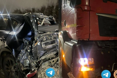 Фура и легковушка столкнулись на М-5 под Уфой, ребенок госпитализирован