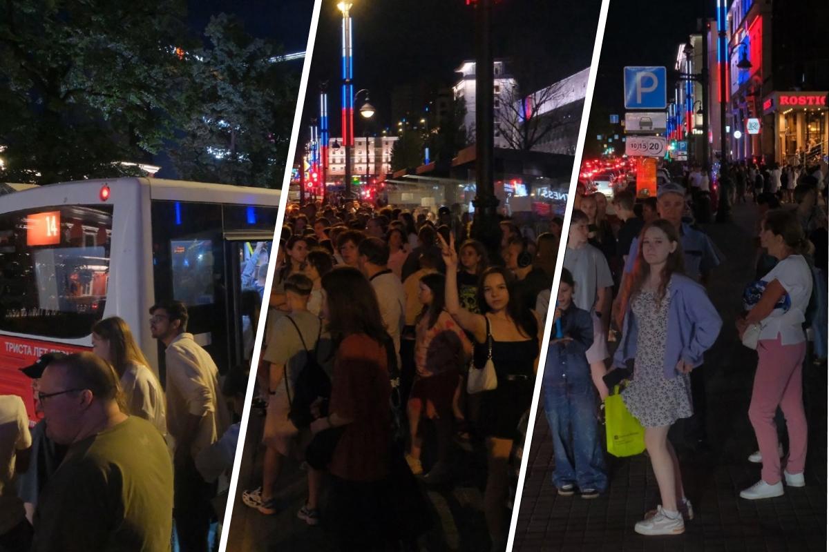 Громадные толпы, битком автобусы и даже электрички. Как пермяки добирались домой после салюта на День города — фото