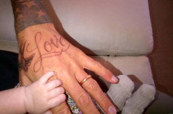 Дэвид и Харпер Бекхэмы | Источник: Twitter/Victoria Beckham