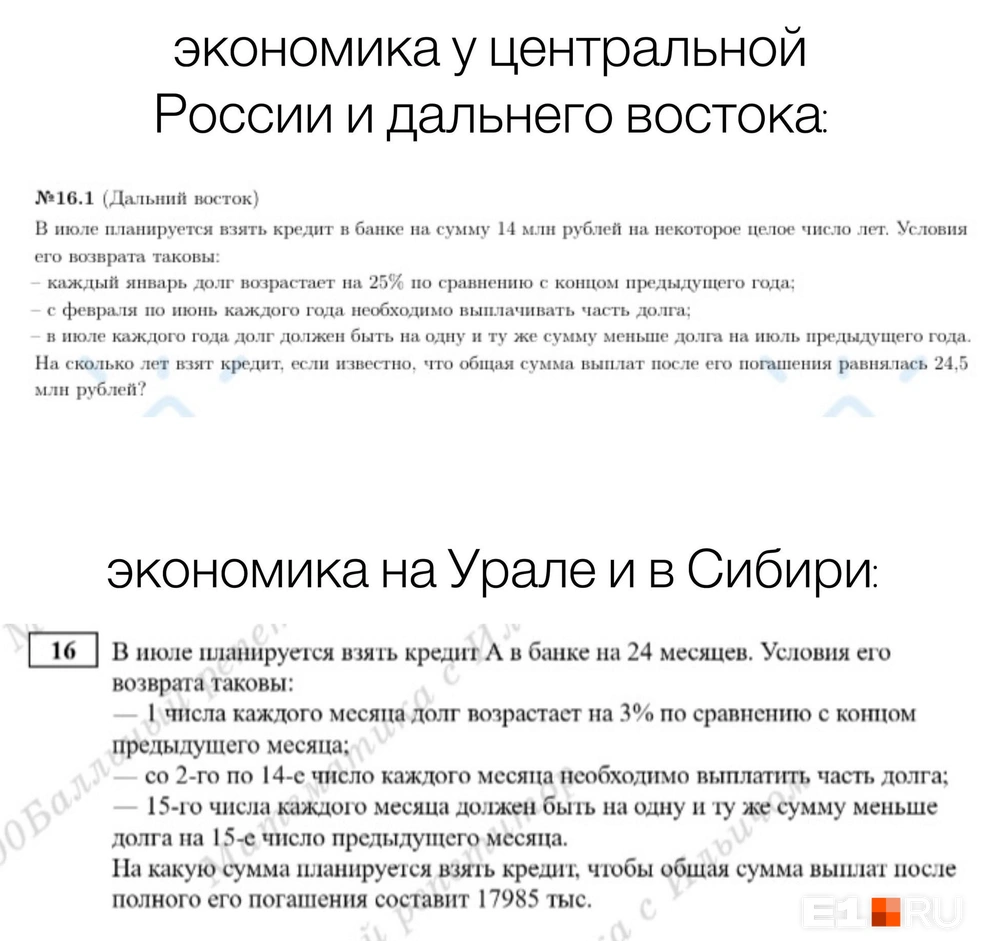 Если вы смогли решить хоть одну из этих задач, знайте: мы гордимся вами! | Источник: читательница E1.RU Мария