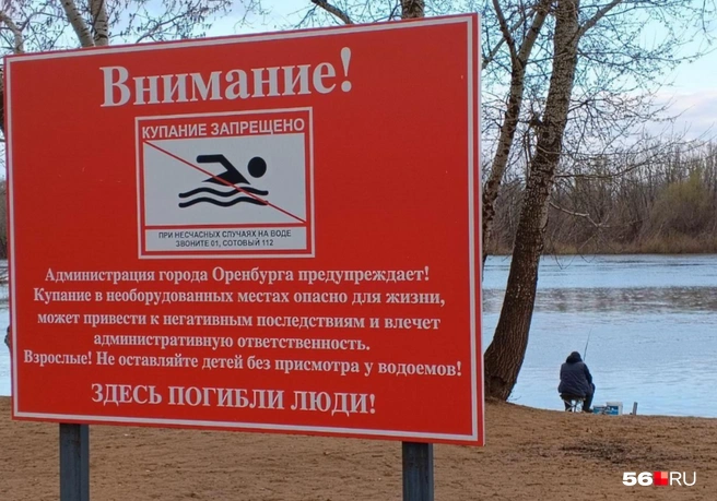 Такие таблички есть на пляже | Источник: Владислав Митрошин / 56.RU