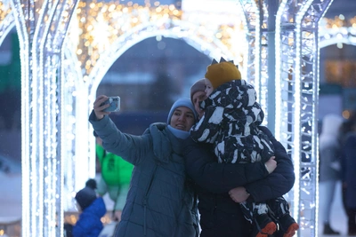 Морозная новогодняя ночь в Мурманской области