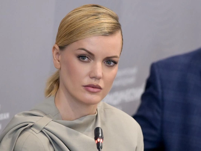 Полина Сенаторова выступает на форуме | Источник: Алексей Смагин / Фонд Росконгресс