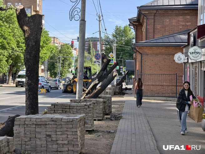 Горожане окидывают новый вид улицы осуждающим взглядом | Источник: Булат Салихов / UFA1.RU