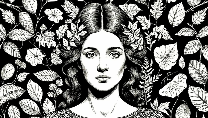 Стилизация под черно-белую графику Маурица Эшера | Источник: Шедеврум