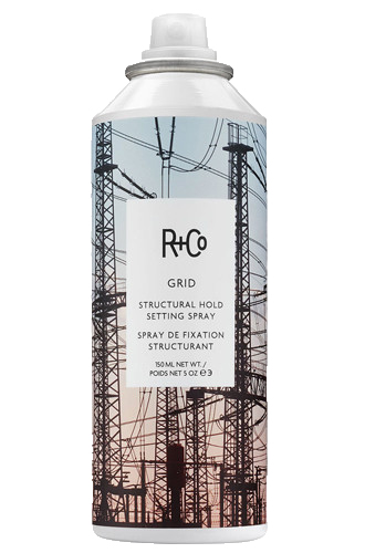 Текстурирующий спрей Grid Structural Setting Spray, R+Co. Средство содержит инновационные формообразующие полимеры, а также микроэлементы, увлажняющие и питающие волосы.