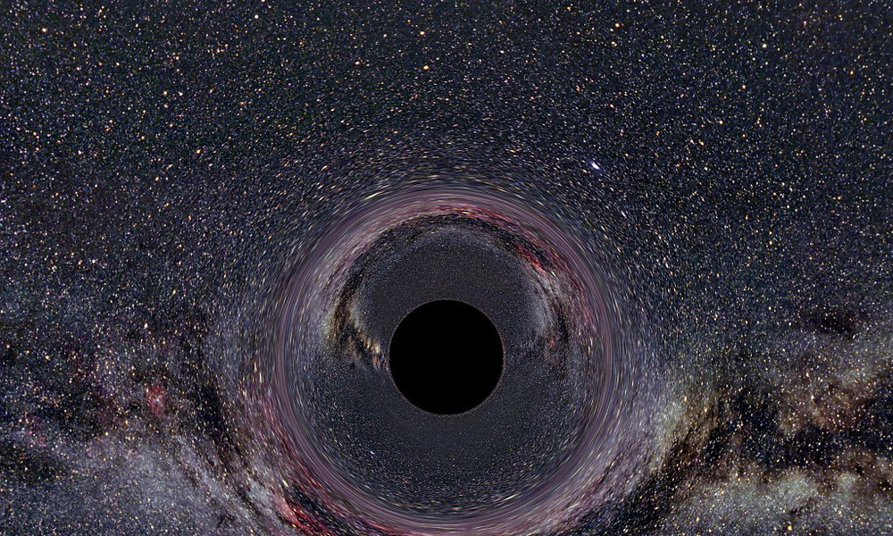 Черная дыра фото с земли