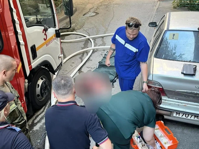Пожар возник вечером 11 августа | Источник: ГУ МЧС России по Волгоградской области