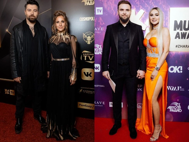 Звезды помешались на total black: самые яркие пары премии «Жара Music Awards» | woman.ru