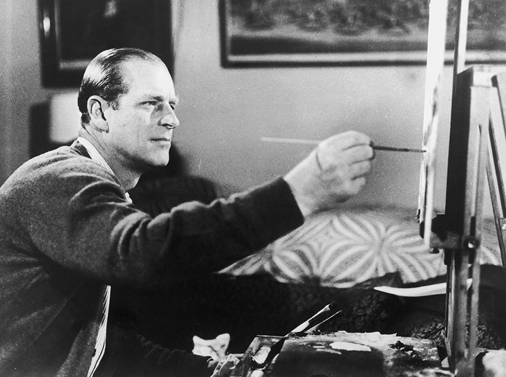 Рисование всегда было одним из любимых хобби принца Филиппа (фото 1969 года)