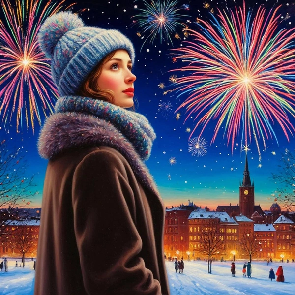 [тест] Выбери фейерверки и узнай, насколько интересной будет твоя жизнь в 2026 году | Источник: Шедеврум | theGirl